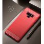 Ipaky etui plastikowe z teksturą szlifowaną do Samsung Galaxy Note 9 - szare