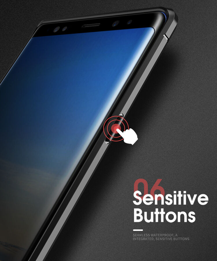 Ipaky etui plastikowe z teksturą szlifowaną do Samsung Galaxy Note 9 - czarne