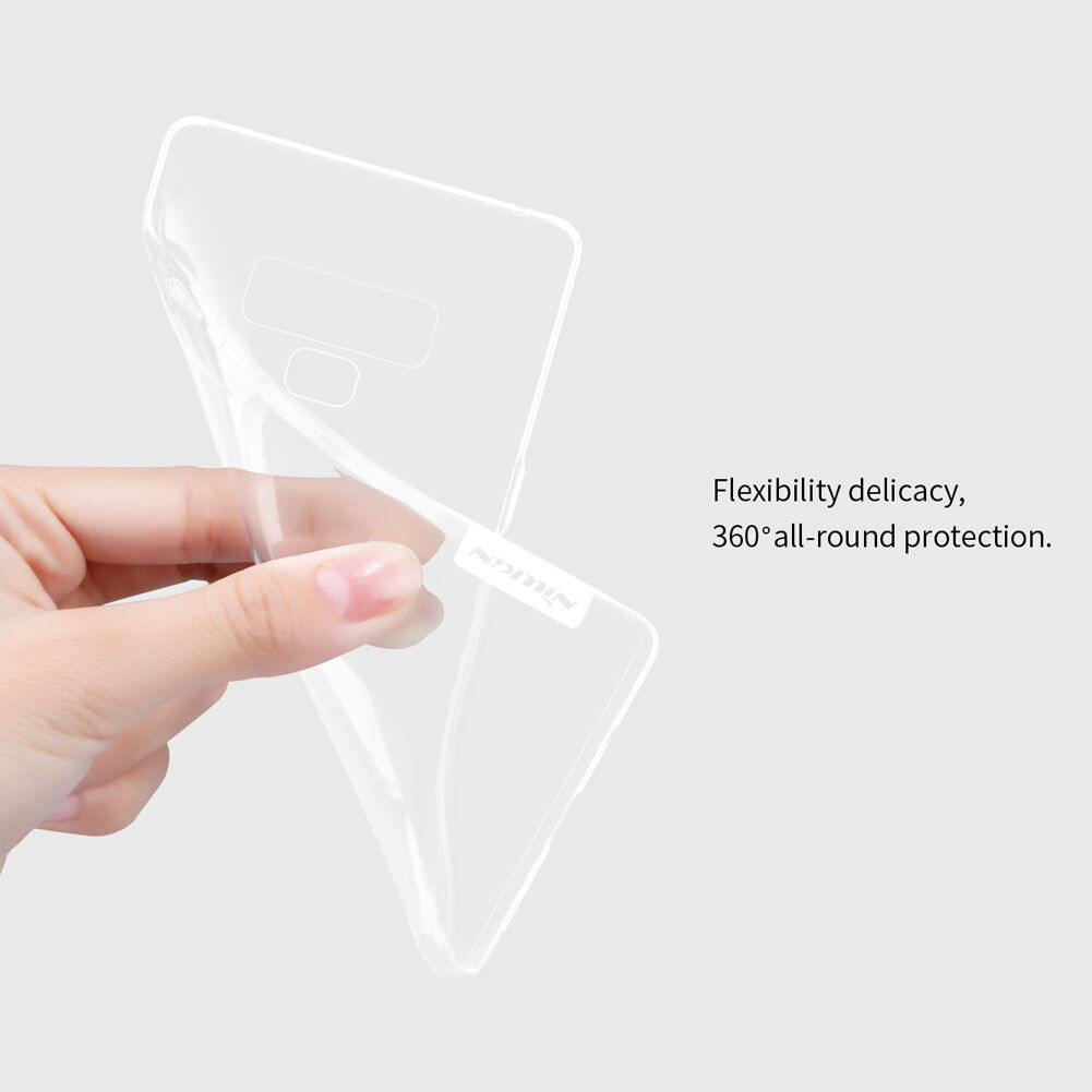 Nillkin Nature Etui plastikowe przezroczyste do Samsung Galaxy Note 9 - szare
