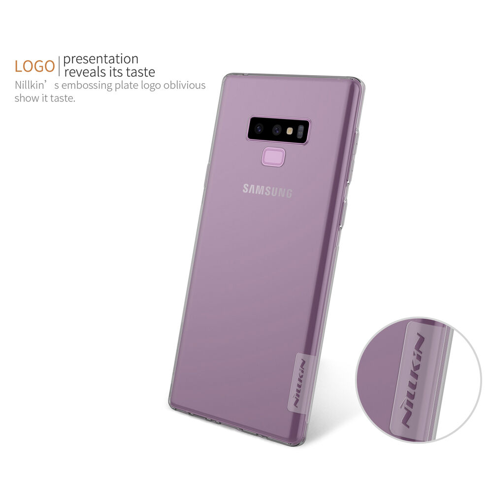 Nillkin Nature Etui plastikowe przezroczyste do Samsung Galaxy Note 9 - szare