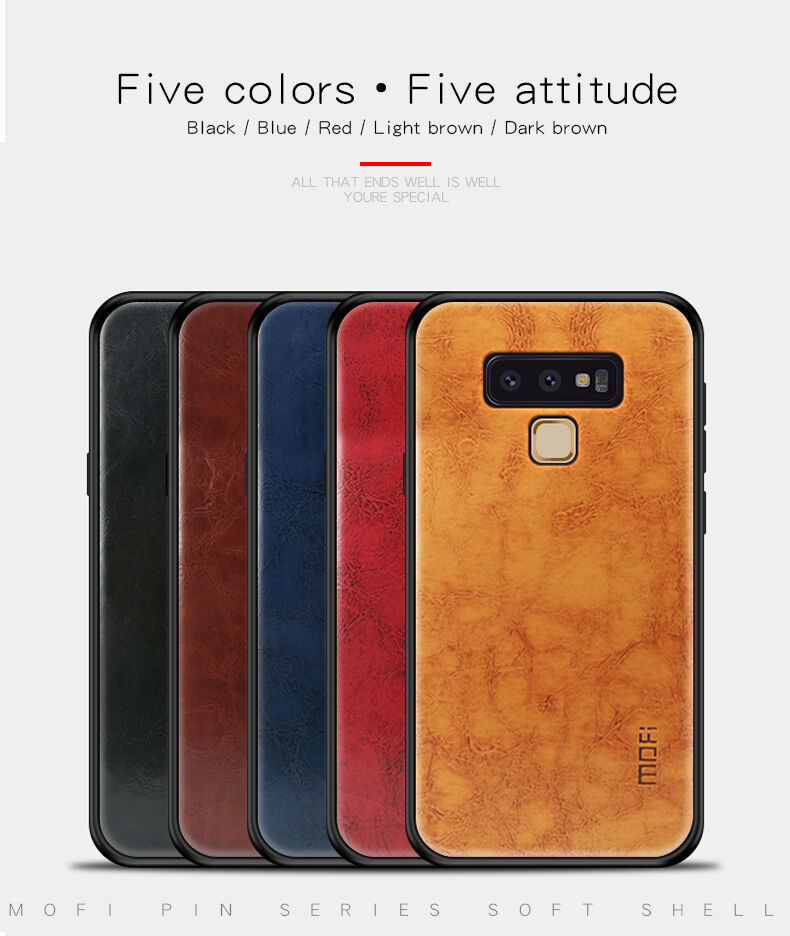 Mofi etui skórzane do Samsung Galaxy Note 9 - czerwone