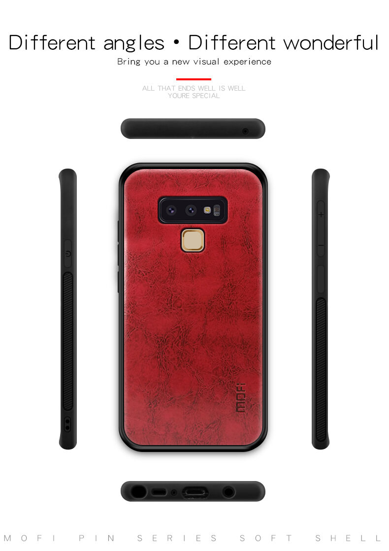 Mofi etui skórzane do Samsung Galaxy Note 9 - czerwone