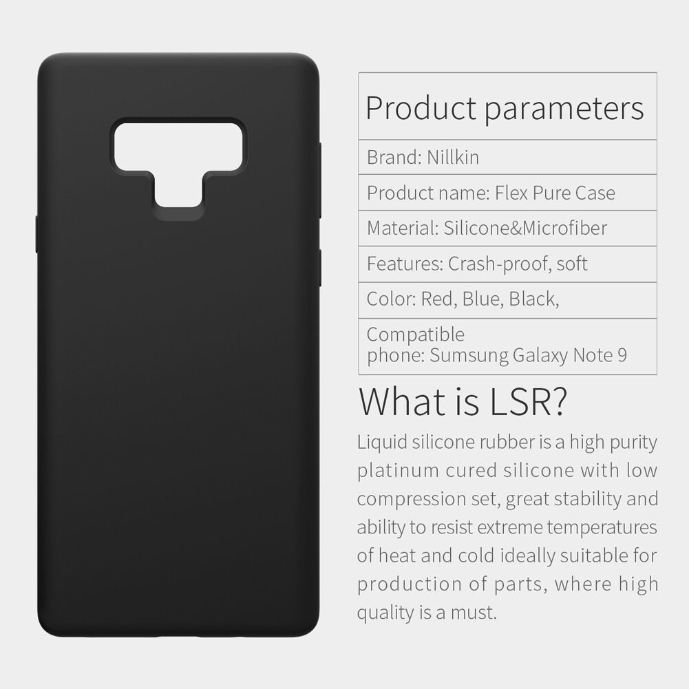 Nillkin etui plastikowe Liquid do Samsung Galaxy Note 9 - czarne
