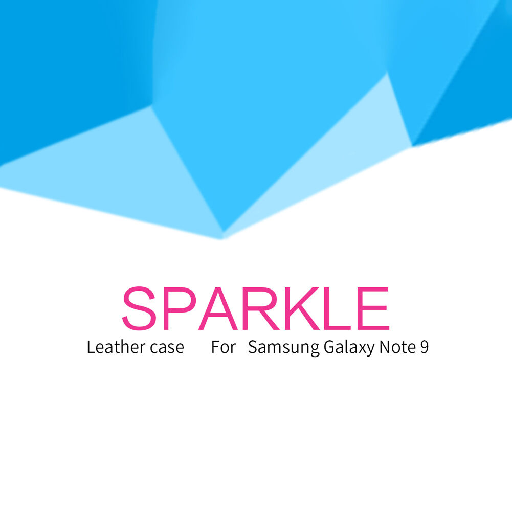 Nillkin Sparkle pokrowiec flip do Samsung Galaxy Note 9 - złoty