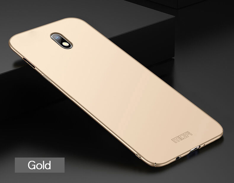 Mofi etui plastikowe Frosted do Samsung Galaxy J3 (2018) - złote