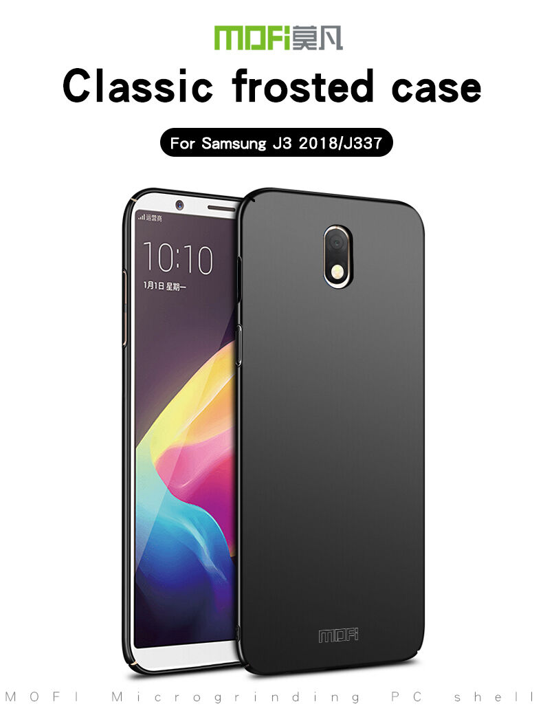 Mofi etui plastikowe Frosted do Samsung Galaxy J3 (2018) - czerwone