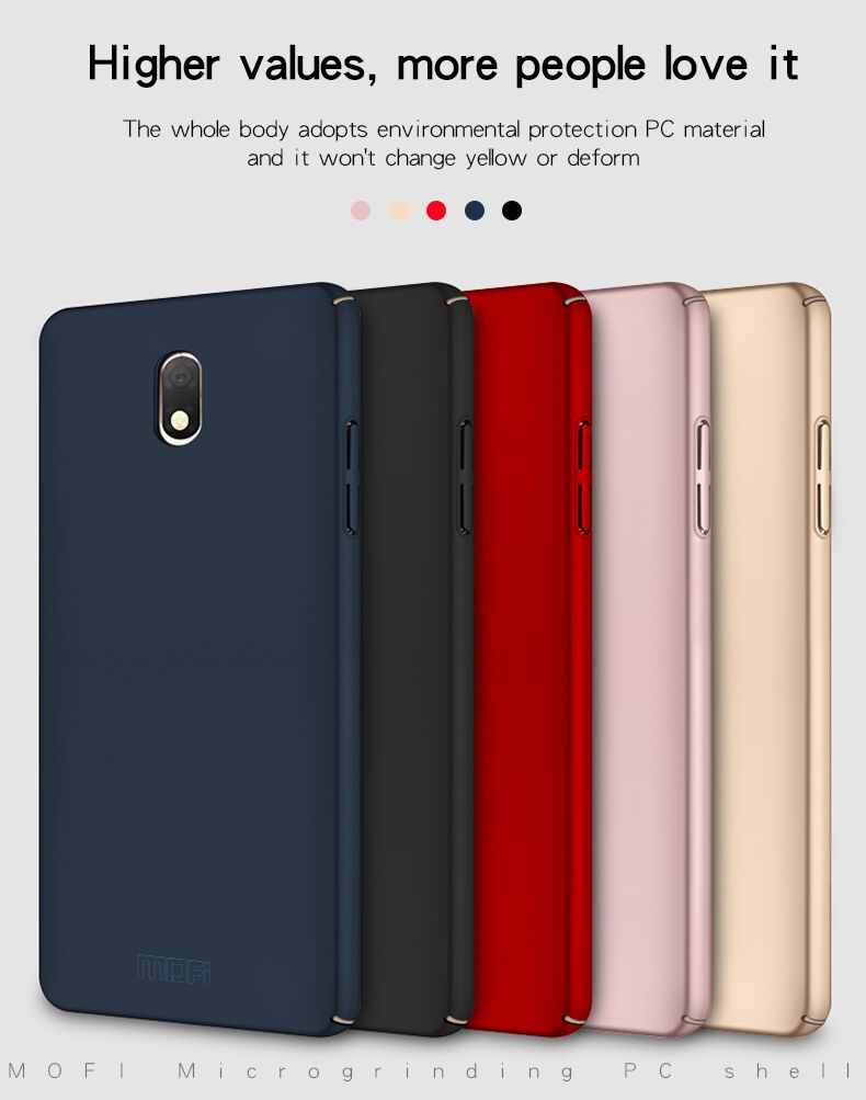 Mofi etui plastikowe Frosted do Samsung Galaxy J3 (2018) - czerwone