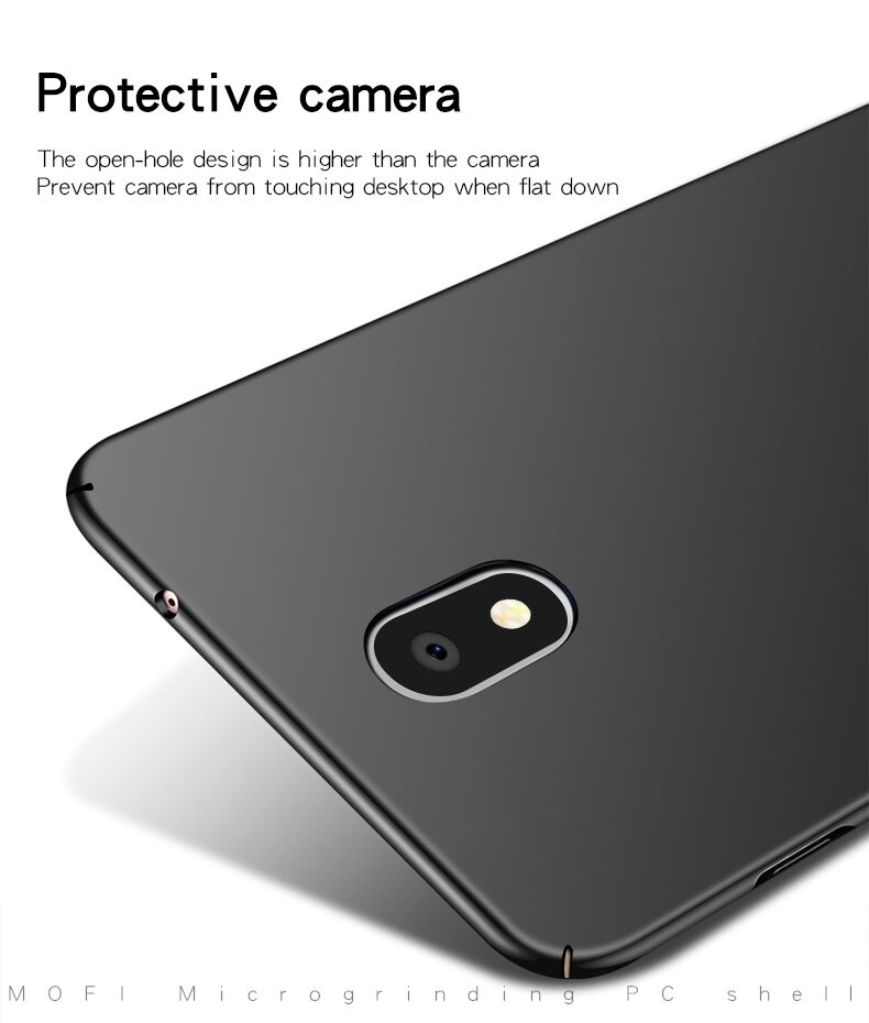Mofi etui plastikowe Frosted do Samsung Galaxy J3 (2018) - czarne