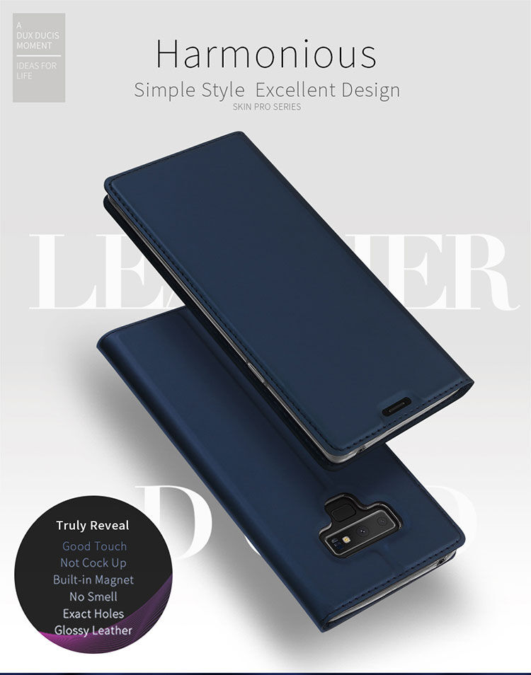 Dux Ducis Skin Pro pokrowiec flip do Samsung Galaxy Note 9 - ciemnoniebieski