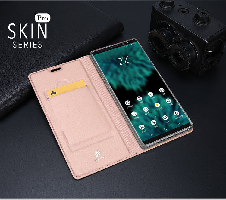 Dux Ducis Skin Pro pokrowiec flip do Samsung Galaxy Note 9 - różowo-złoty