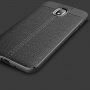 Litchi etui skórzane do Samsung Galaxy J3 (2018) - ciemnoniebieskie