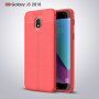 Litchi etui skórzane do Samsung Galaxy J3 (2018) - ciemnoniebieskie