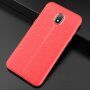 Litchi etui skórzane do Samsung Galaxy J3 (2018) - czerwone