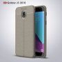 Litchi etui skórzane do Samsung Galaxy J3 (2018) - czerwone