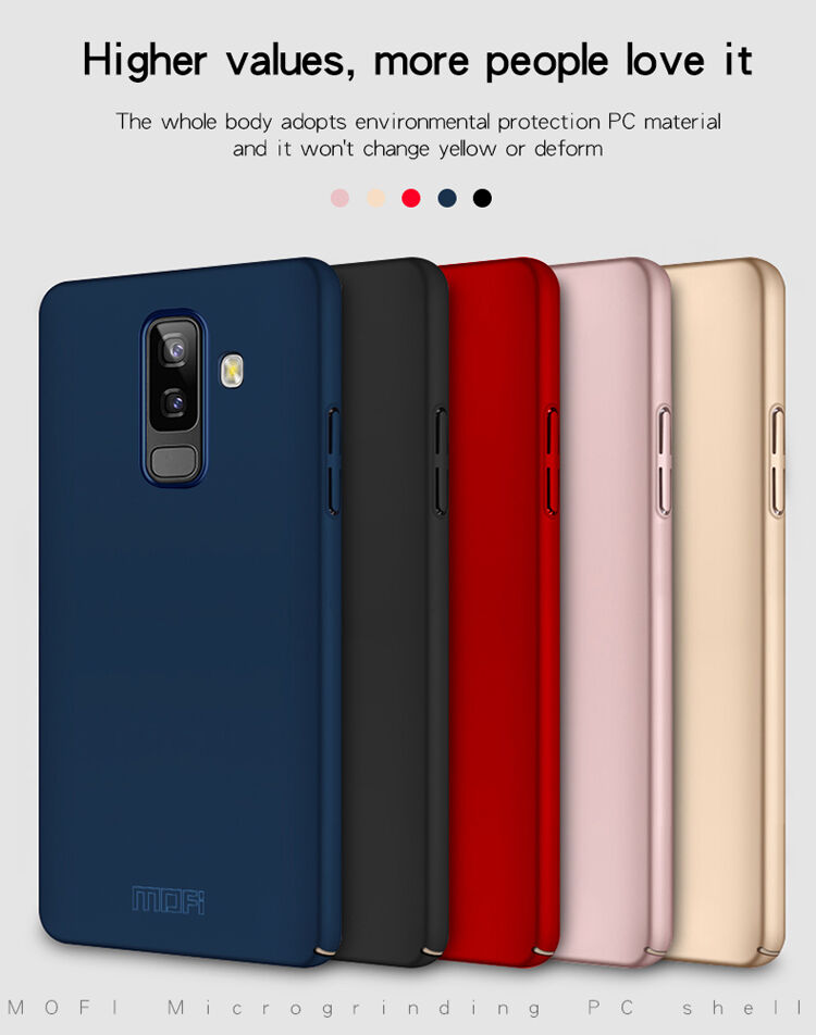 Mofi etui plastikowe do Samsung Galaxy A6 Plus (2018) - różowo-złote
