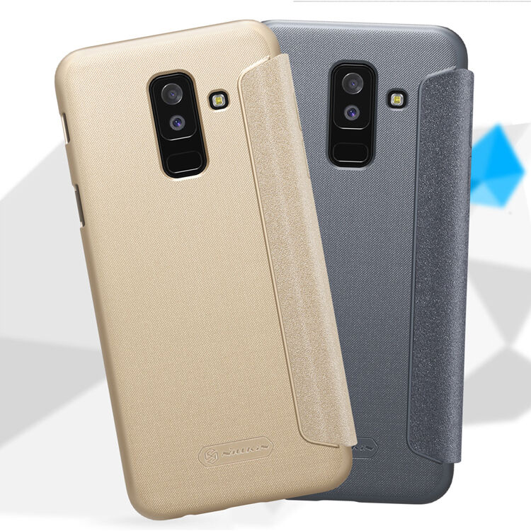 Nillkin Sparkle etui flip do Samsung Galaxy A6 Plus (2018) - czarne