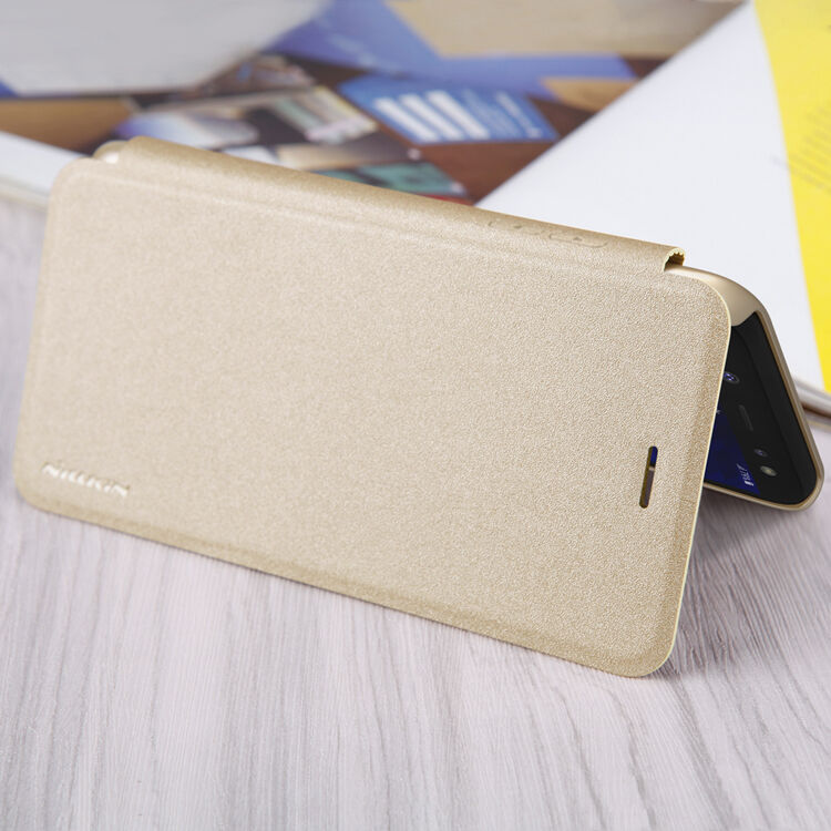Nillkin Sparkle etui flip do Samsung Galaxy A6 Plus (2018) - czarne