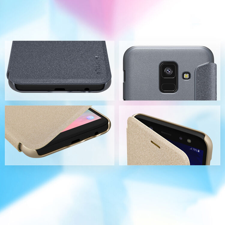 Nillkin Sparkle etui flip do Samsung Galaxy A6 (2018) - czarne
