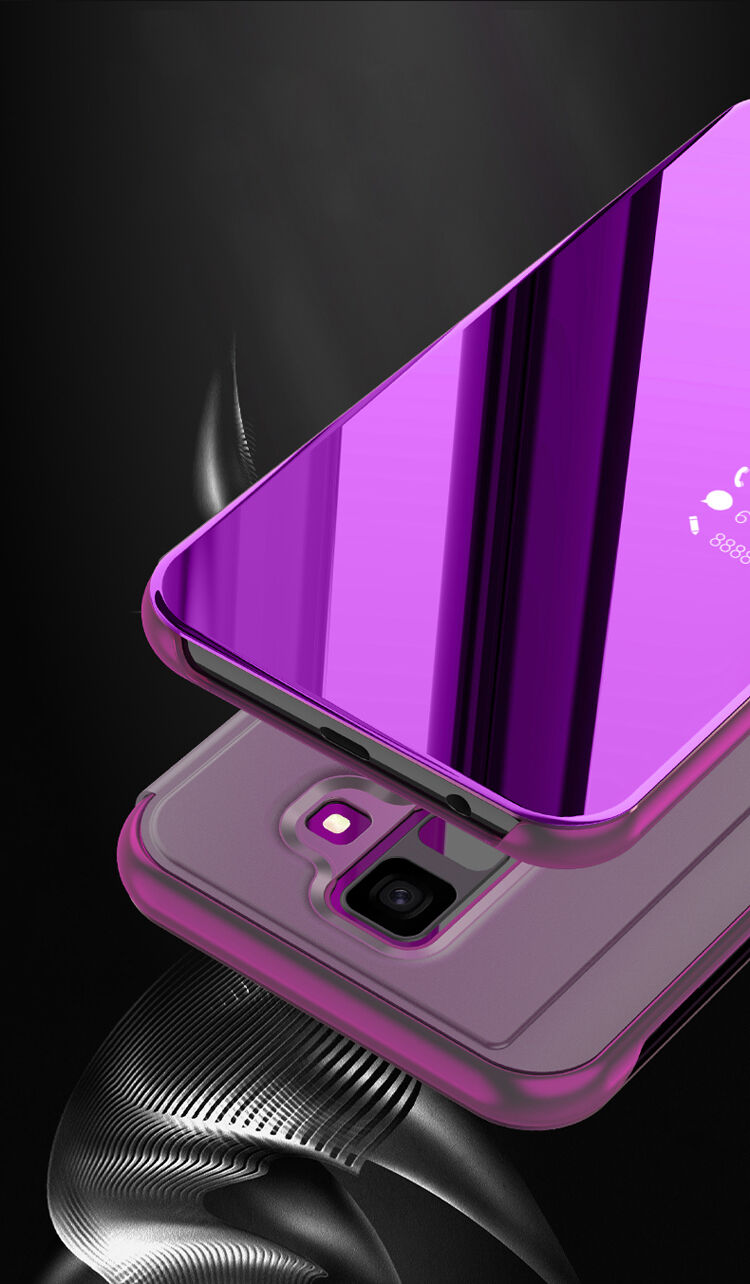 Etui lustrzane metalizowane do Samsung Galaxy A6 (2018) - srebrne