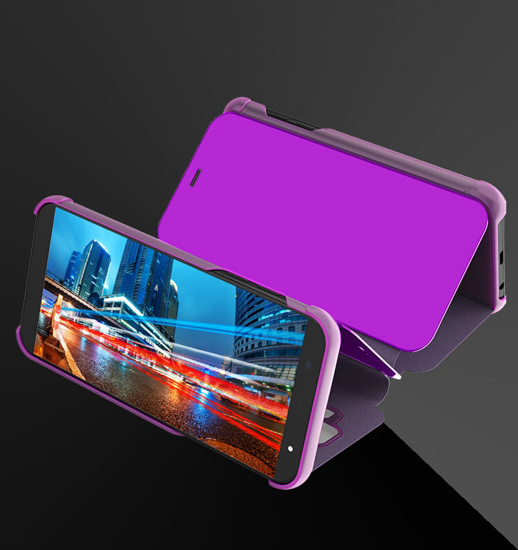 Etui lustrzane metalizowane do Samsung Galaxy A6 (2018) - srebrne