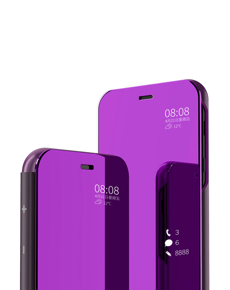 Etui lustrzane metalizowane do Samsung Galaxy A6 (2018) - czarne