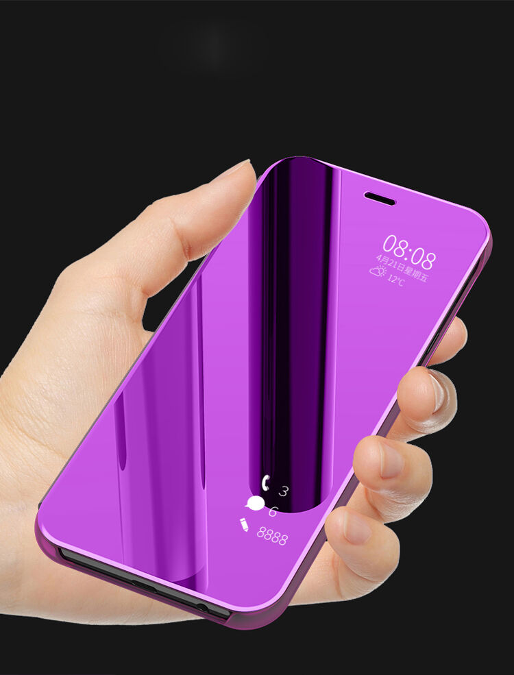 Etui lustrzane metalizowane do Samsung Galaxy A6 (2018) - czarne