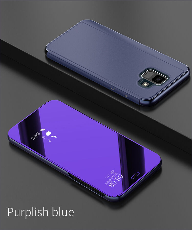 Etui lustrzane metalizowane do Samsung Galaxy A6 (2018) - czarne