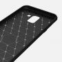 Etui plastikowe z teksturą szlifowaną do Samsung Galaxy J6 (2018) - czarne