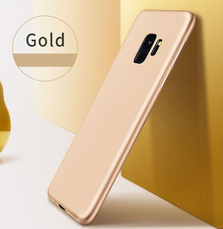 X-Level etui plastikowe Frosted do Samsung Galaxy S9 - złote