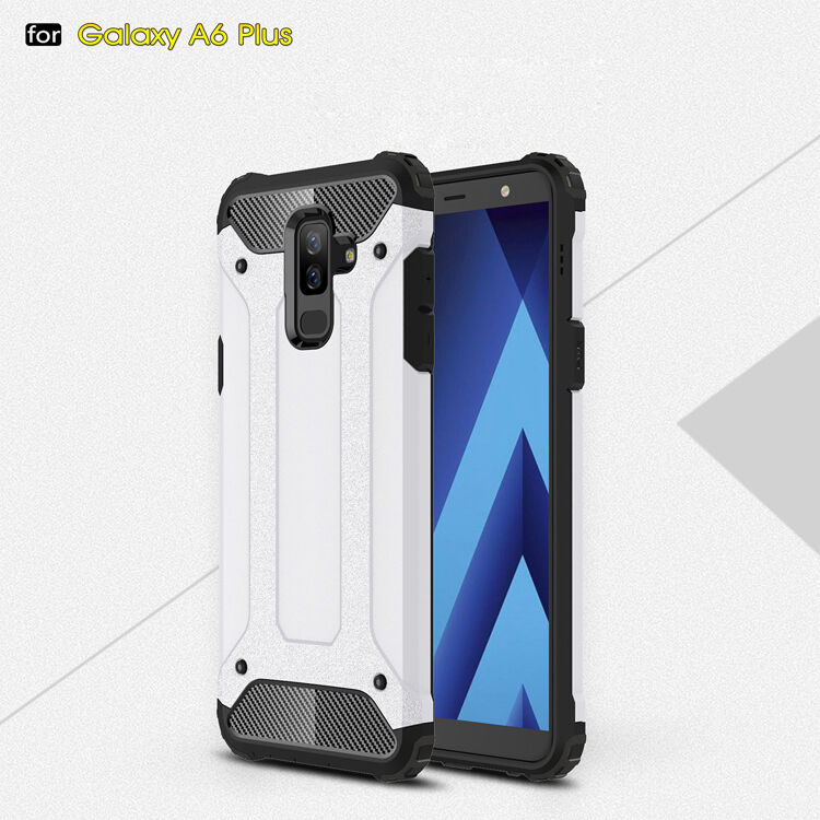 Super odporne etui Armor do Samsung Galaxy A6 Plus (2018) - różowo-złote
