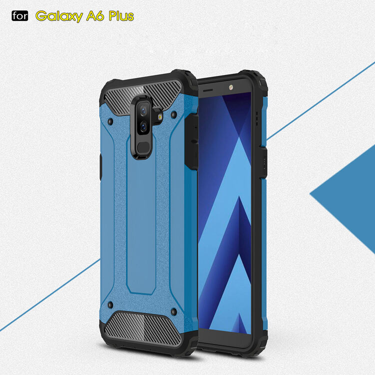 Super odporne etui Armor do Samsung Galaxy A6 Plus (2018) - różowo-złote