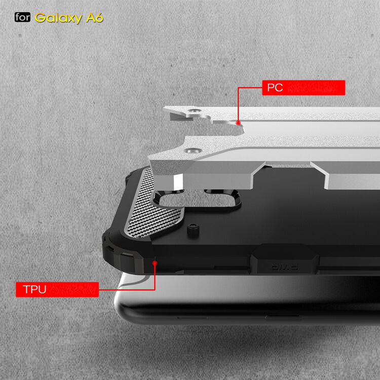 Super odporne etui Armor do Samsung Galaxy A6 (2018) - złote