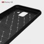 Etui plastikowe z teksturą szlifowaną do Samsung Galaxy A6 (2018) - czarne
