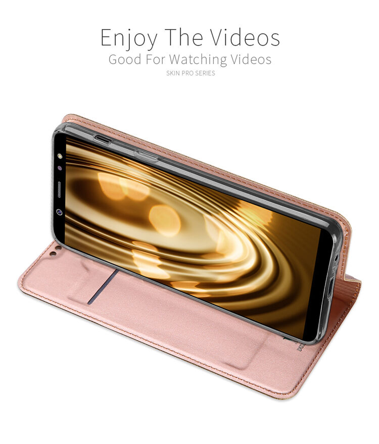 Dux Ducis Skin Pro pokrowiec flip do Samsung Galaxy A6 Plus (2018) - ciemnoniebieski