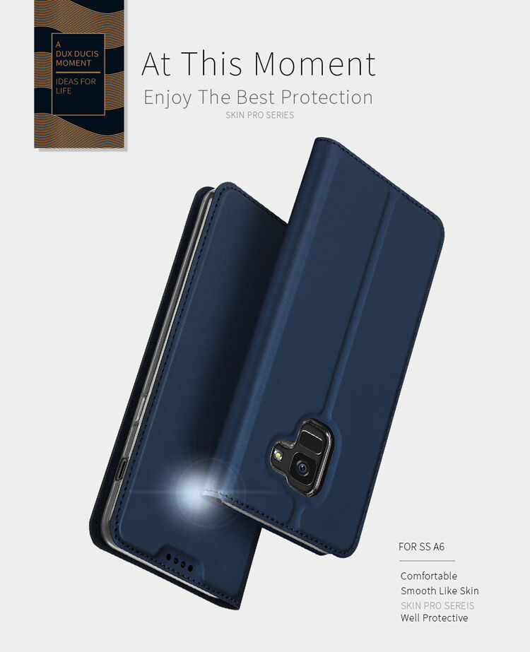 Dux Ducis Skin Pro pokrowiec flip do Samsung Galaxy A6 (2018) - różowo-złoty