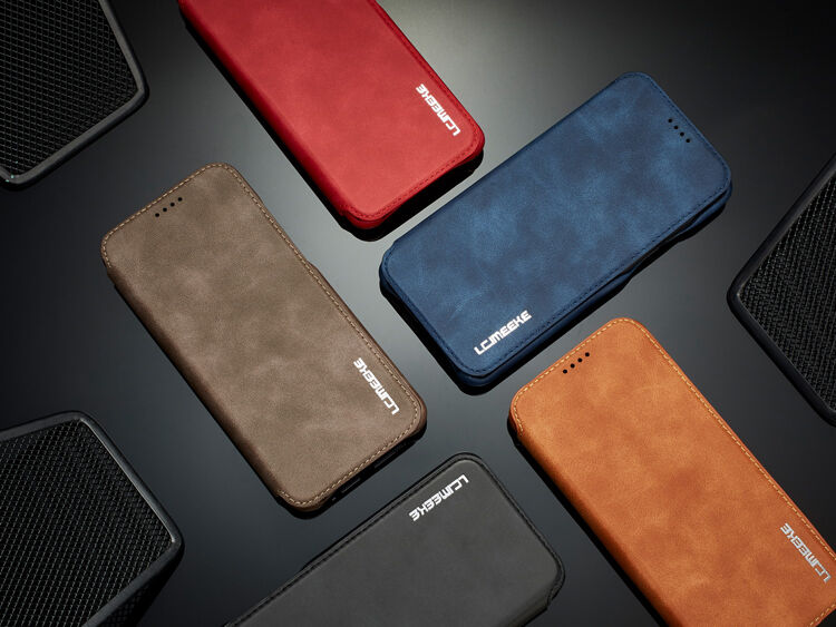 LC.Imeeke pokrowiec skórzany flip do Samsung Galaxy S9 - czarny