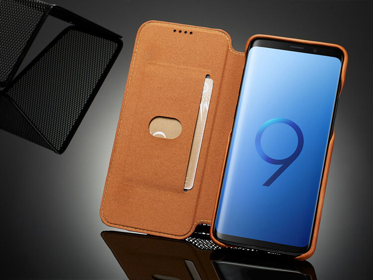 LC.Imeeke pokrowiec skórzany flip do Samsung Galaxy S9 - czarny