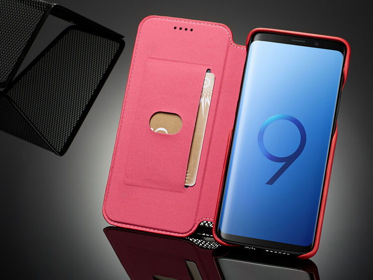 LC.Imeeke pokrowiec skórzany flip do Samsung Galaxy S9 - czarny