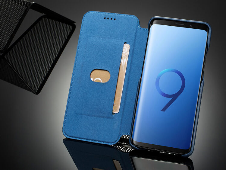 LC.Imeeke pokrowiec skórzany flip do Samsung Galaxy S9 - czarny
