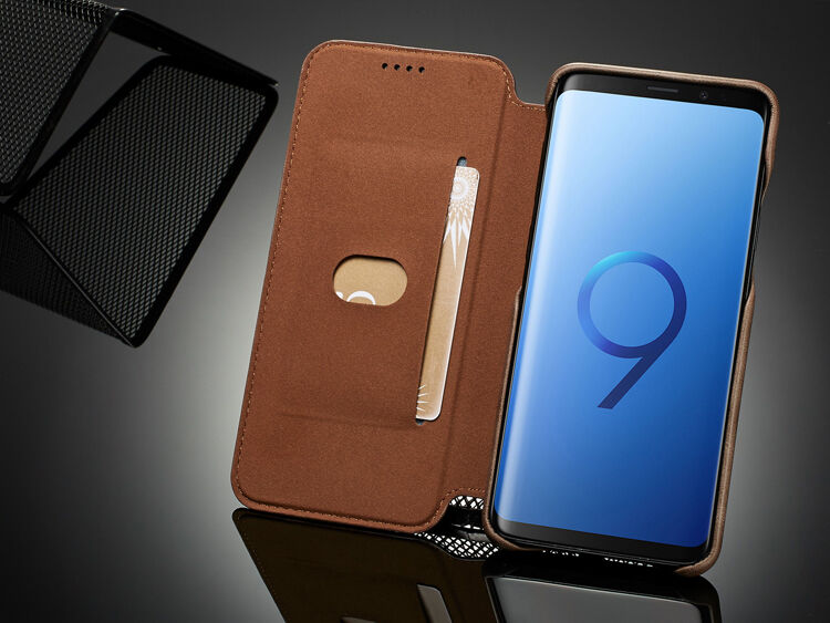 LC.Imeeke pokrowiec skórzany flip do Samsung Galaxy S9 - czarny