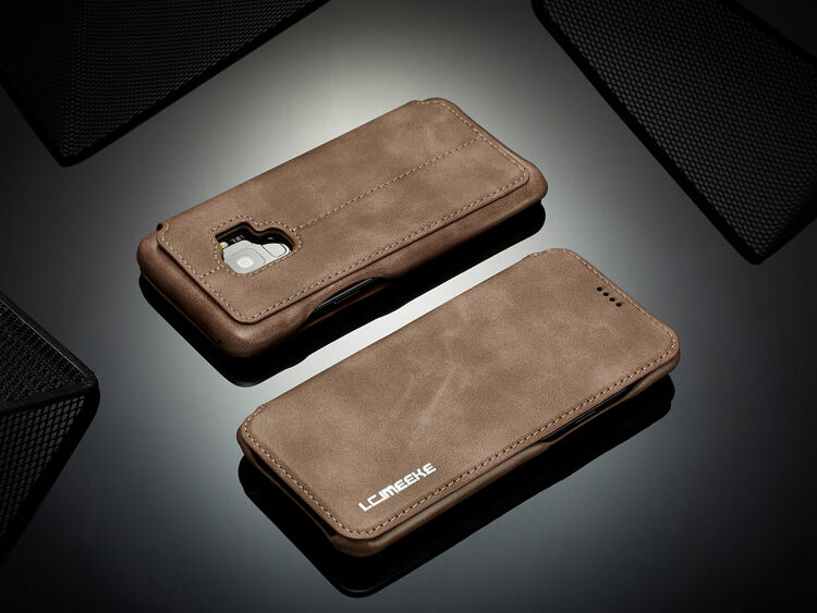 LC.Imeeke pokrowiec skórzany flip do Samsung Galaxy S9 - czarny