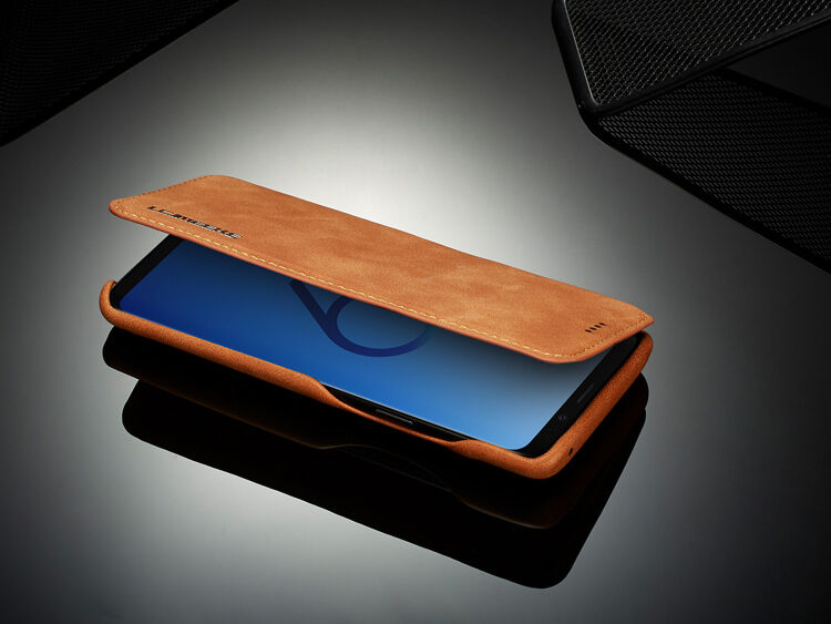LC.Imeeke pokrowiec skórzany flip do Samsung Galaxy S9 - czarny
