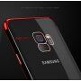 Sulada Etui plastikowe przezroczyste z ramką do Samsung Galaxy S9 - srebrne
