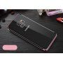 Sulada Etui plastikowe przezroczyste z ramką do Samsung Galaxy S9 - czarne