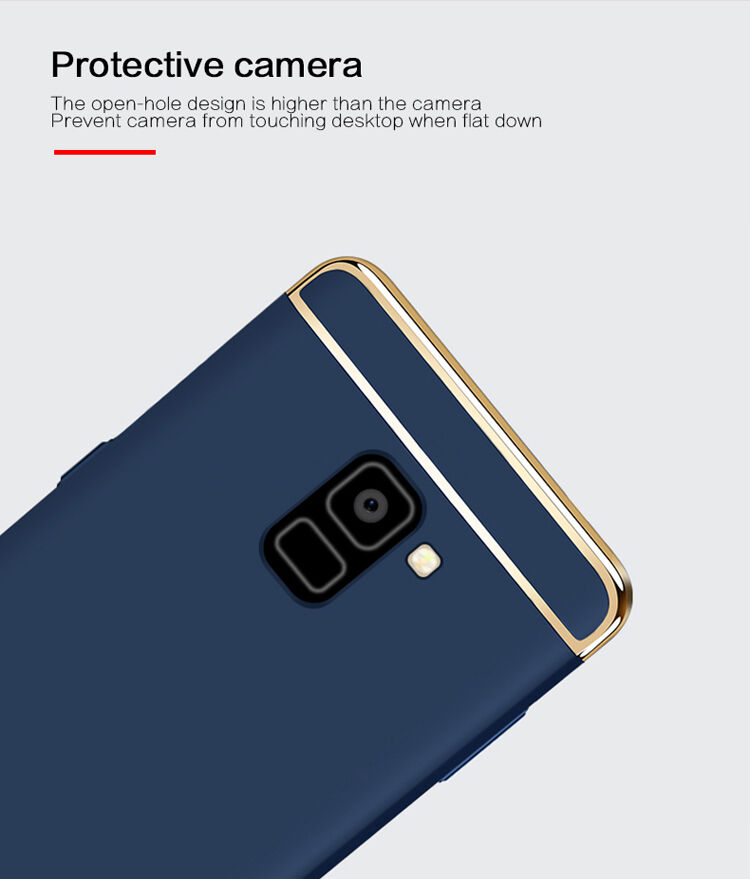 Mofi etui plastikowe do Samsung Galaxy A8 Plus (2018) - złote