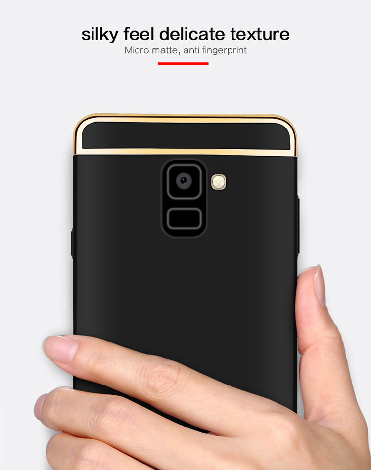 Mofi etui plastikowe do Samsung Galaxy A8 Plus (2018) - złote