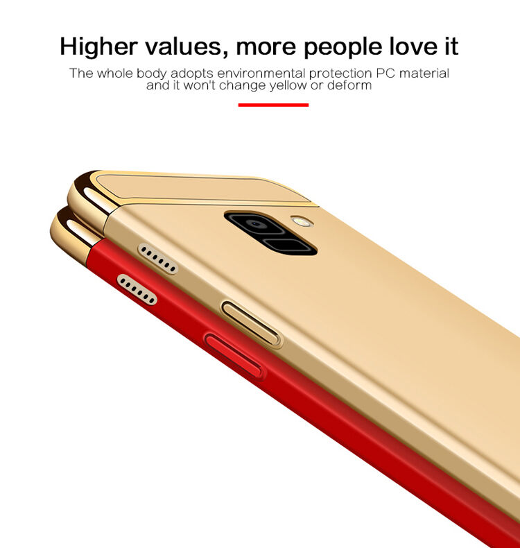 Mofi etui plastikowe do Samsung Galaxy A8 Plus (2018) - czerwone