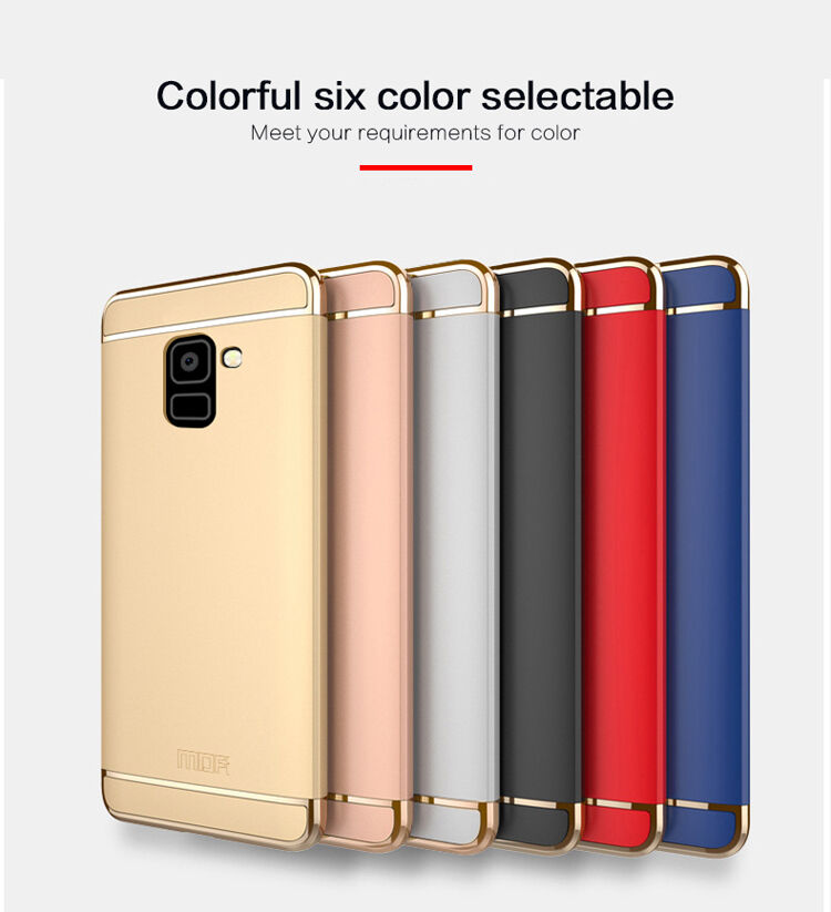 Mofi etui plastikowe do Samsung Galaxy A8 Plus (2018) - czerwone