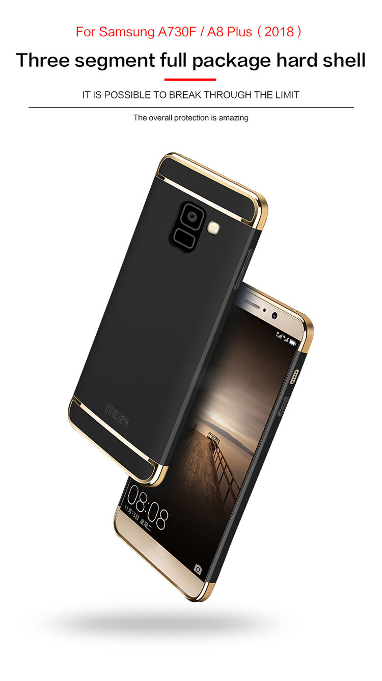 Mofi etui plastikowe do Samsung Galaxy A8 Plus (2018) - czarne