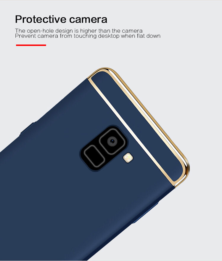 Mofi etui plastikowe do Samsung Galaxy A8 (2018) - niebieskie